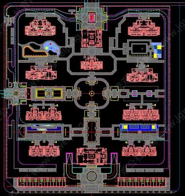 大都汇系列-大区景观硬质铺装标准化设计方案+CAD平面图
