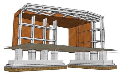S-04-L-003钢材与混凝土和砖砌筑的链接做法CAD+SU结构图+各种焊接简介