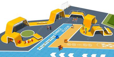 S-07-Z-148现代儿童游乐设施-经典创意设计-儿童活动区SU模型