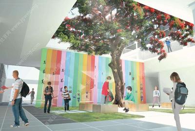 向光性-从众性-捷径效应-边界效性-有乐趣-深圳某现代风格小学校园景观方案