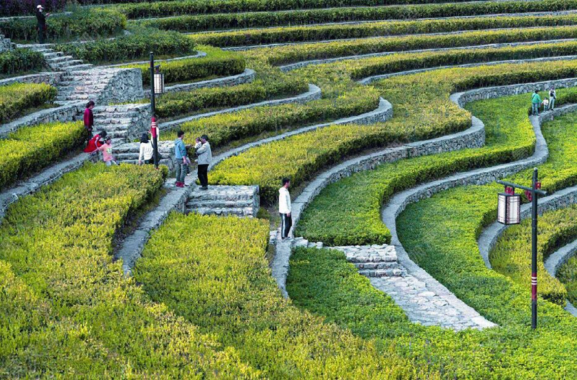 互动景墙-梯田景观-旋转廊道-泳池-镀锌钢板廊架-镀锌圆管景观吧台-某高端地产项目大区景观全套施工图