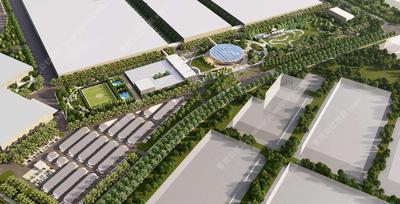 ID:W-06-L-118AECOM设计-展示-科普-体验-智能驾驶体验-蔚来汽车某办公园区厂前区景观方案