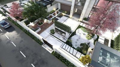 枯山水极简化-禅意风现代化-某定豪级联排庭院景观SU精细模型