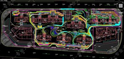 融创+万达联合打造-下沉式绿地-非常飘逸的曲线构图创意-植物配置很好-某大区景观全套施工图