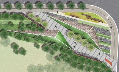 超高清-超写实-特精细-小清新-最新发-7幅十字路口-城市绿道-街道提升设计PSD高清分层彩平图