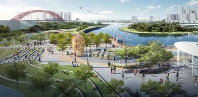 超大项目-超多节点详图-无动力-全龄型-长度4公里-占地300亩-某城市主城区超大滨水公园项目景观方案+全套施工图