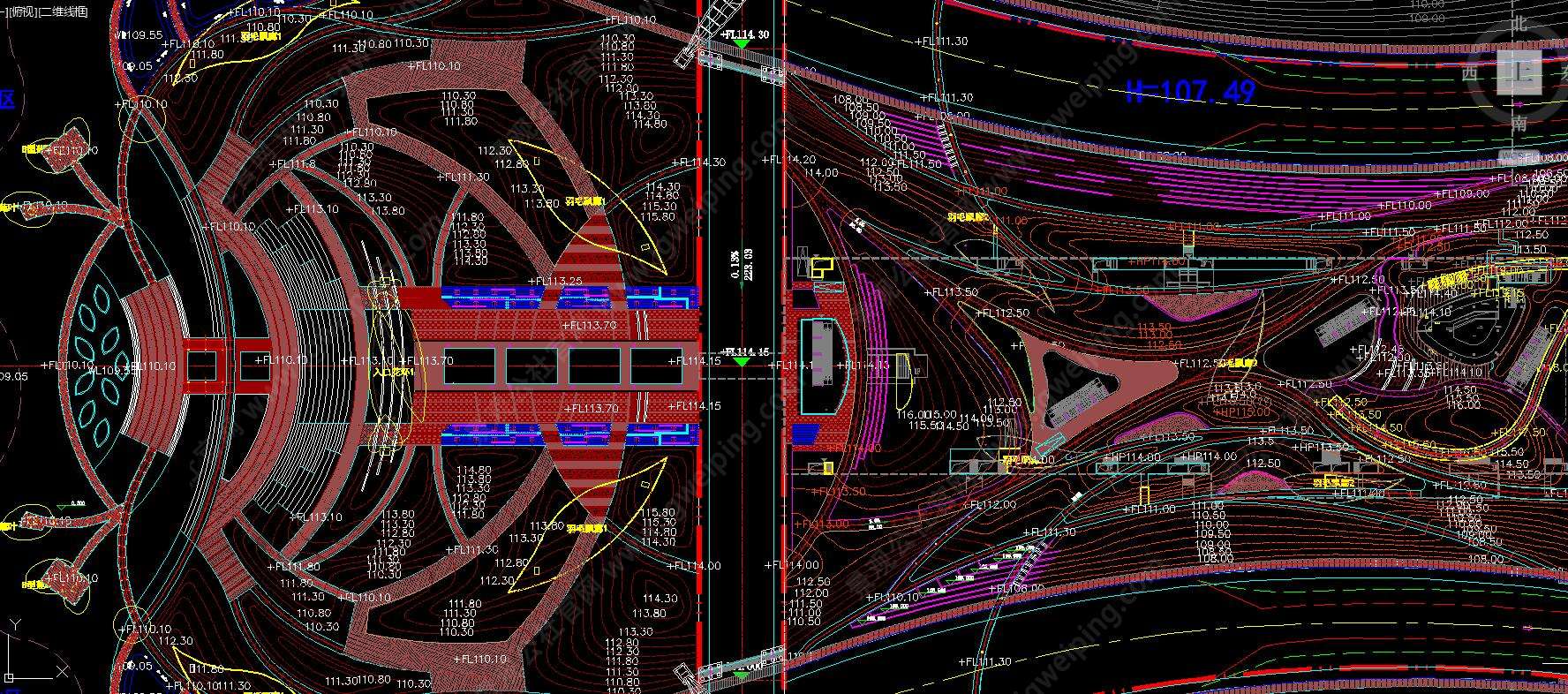 G-009-L-086经典中央公园-顶级大院设计-某市中央公园（滨湖）景观设计一标段全套施工图