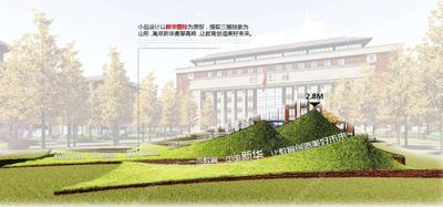 现代风格-红砖艺术-英伦效果-大专院校-校园景观方案