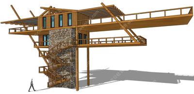 S-03-Z-006美丽乡村-郊野公园-山地公园-景观制高点-88个经典创意景观塔SU模型