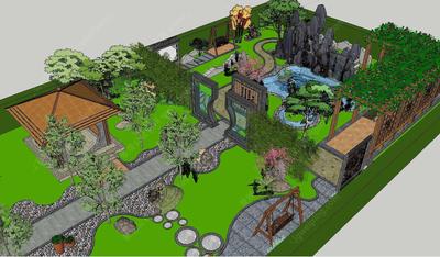 S-10-Z-020精品级私家庭院景观设计--高品质SU精细模型