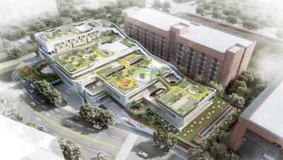 建筑景观一体化-室内室外模糊化-垂直空间开放化-深圳市某幼儿园室内外景观方案