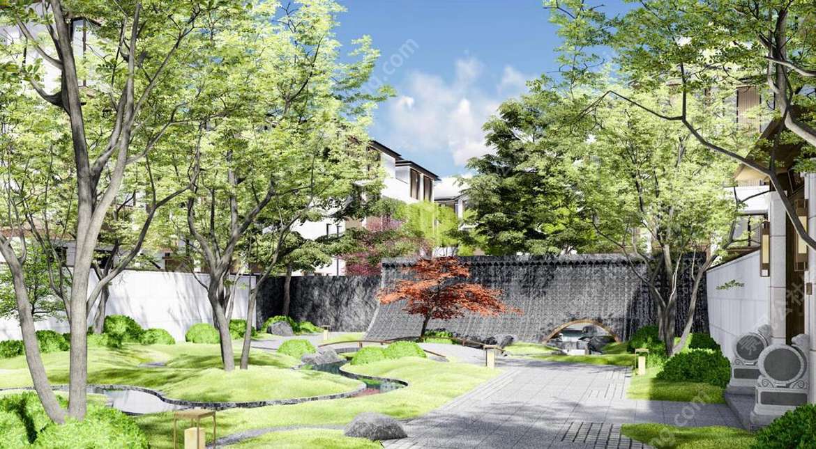 最新-宋式美学项目-三轴五韵十二景-四轴八里十二巷-世界医疗标准康养豪宅-**东方气韵院子奢居-大区景观全套施工图
