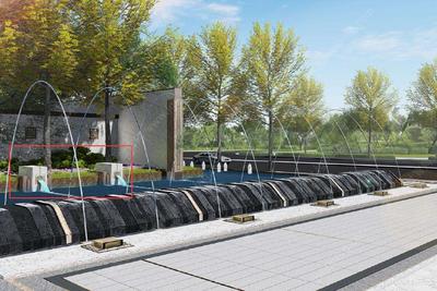 G-001-L-019新中式长方形喷水小品-景观小品施工图