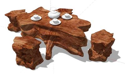 S-01-Z-105经典10个创意座椅-38个中式坐凳-40个艺术茶海SU精细模型