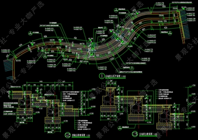 2024最新-草海游径-巴水花草园-亲水休闲-滨水观景平台-某大型滨江风光带景观工程全套施工图