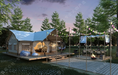 尽享高品质露营-挑战无动力世界-“露营+”户外休闲新时代-某露营小镇方案文本​