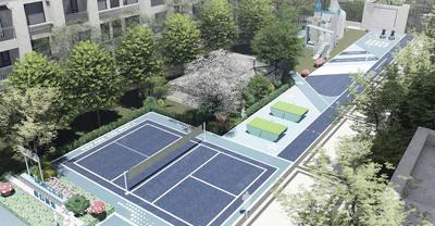 G-003-L-017魔幻城堡-蓝色系网球场-运动儿童活动区-节点小场景施工图