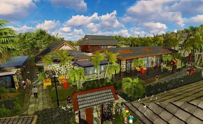 S-11-L-003美丽乡村精品模型-某古村落民俗旅游中心区域改造设计SU精细模型