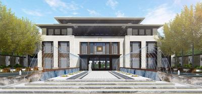 G-003-L-043主入口弧线喷泉水景-花池水景-节点小场景施工图