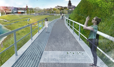 最新-跌水挡墙-特钢之星广场-码头-美坡公园-滨江广场-轮滑场地-某大型滨江风光带景观全套施工图