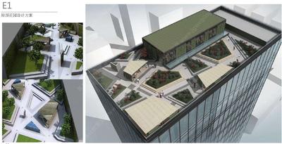 W-08-L-003简洁大气的屋顶花园-华为某办公大楼3个屋顶花园景观设计概念方案+全套施工图