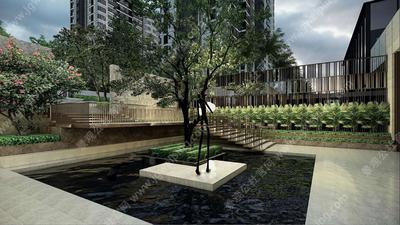 JTL新作-线面组合**创意-现代极简经典参考-东原集团某高端地产项目大区景观SU模型