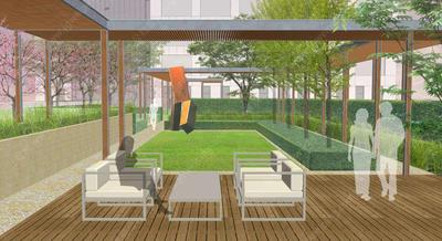 W-08-L-004现代风格设计-某商业地块及屋顶花园景观设计方案+全套施工图+实景照片