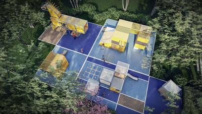 JTL的现代经典创意儿童活动区SU模型