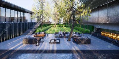 JTL设计-清新洁净的森林-简约轻奢的氧吧-龙湖某极简主义现代展示区景观方案+SU模型