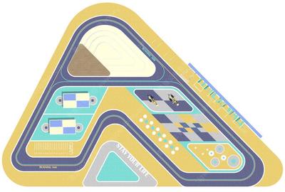 S-07-Z-120三角地形-运动风主题儿童活动区SU模型