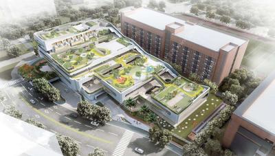 爆款-深圳-现代风格-退台花园-立体景观-幼儿园景观室内一体化设计方案