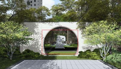 G-001-L-016常用新中式置石-太湖石镜-景观小品施工图