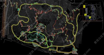 花涧跌水生态旱溪-自然云径登山栈道-城市山地公园景观全套施工图
