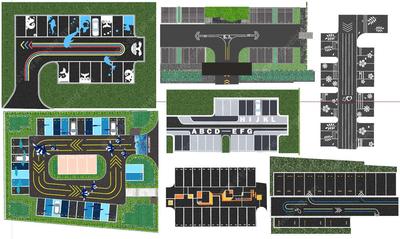 S-04-L-005展示区、私人花园、高端会所等地创意停车位设计SU精细模型