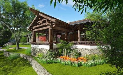 S-08-L-006某禅意生态文化度假景区总体设计SU精细模型+效果图