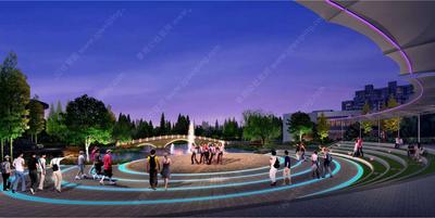 地做纸-水当墨-形成意-心为境-某职业技术学院校区景观设计