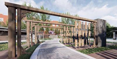 西周文化为主线的传承定位-明净阳光为主调的形象定位-某西周文化基调的现代中学校园景观方案