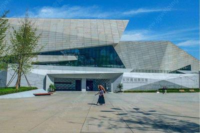 S-08-L-002现代风格设计-某市滨江文化园-两馆一厅建筑景观SU全模型