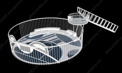 熊猫创意的儿童活动区SU模型