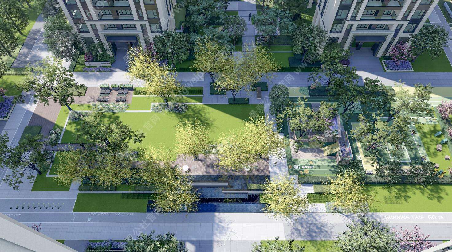 ID:W-02-L-240文创气息的轻奢艺术-精致烟火的复合社区-旭辉集团某高端地产项目大区景观方案