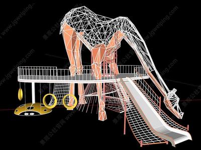 主题儿童活动区大型动物雕塑