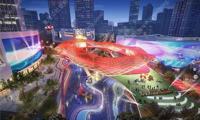 太卷了-一条街-三个设计院抢疯了-最终一个也没中-某一线城市商业街景观提升项目三个设计院方案集合+项目最终落地的全套施工图