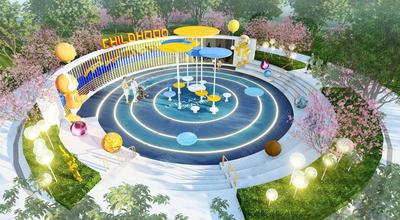 S-07-Z-143运动景墙-健身场地-宇航员小品-儿童活动区SU模型